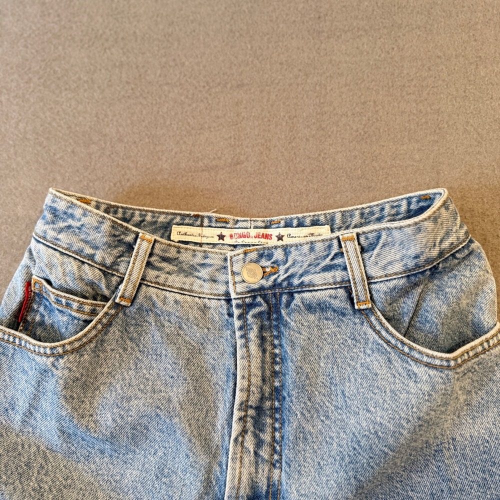 Vintage Bongo Jeans by Gene Montesano High Waist Tapered Made in USA size 9 - Picture 12 of 14